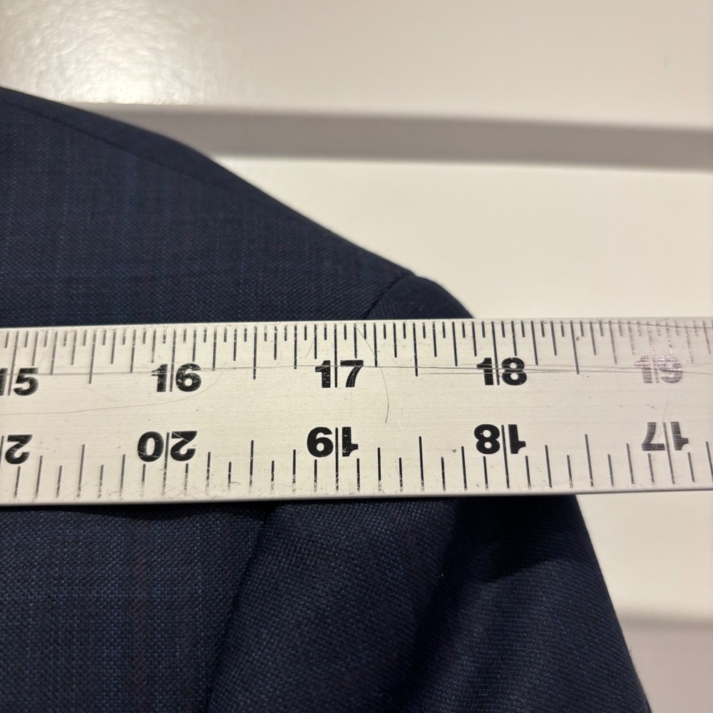 Venicio Dalton Mens Navy Blue Super 120S Pure Wool 2-Piece Suit 38/32S MS2N - Picture 7 of 12